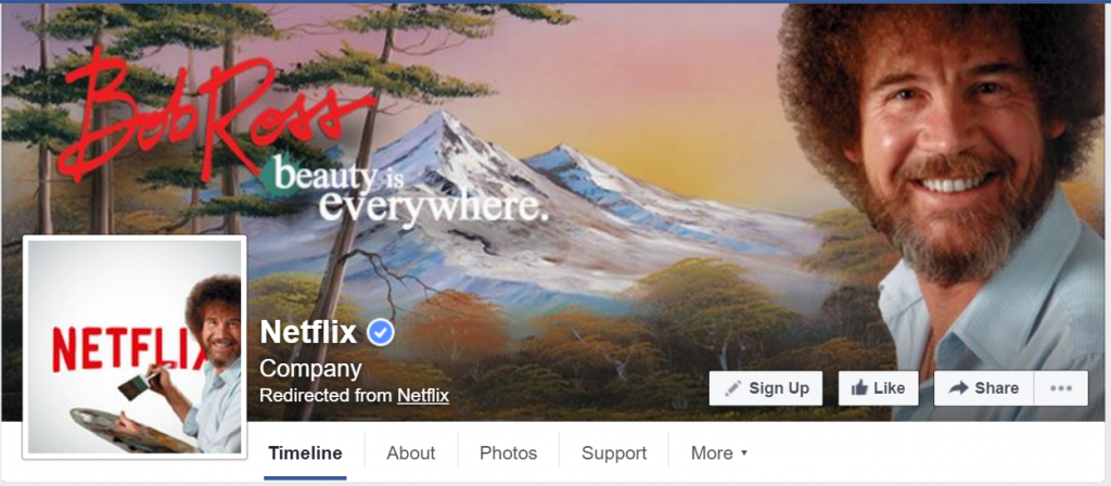 Top Facebook Pages: Netflix