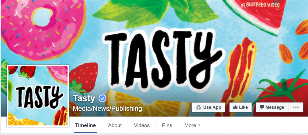 Top Facebook Pages: Tasty